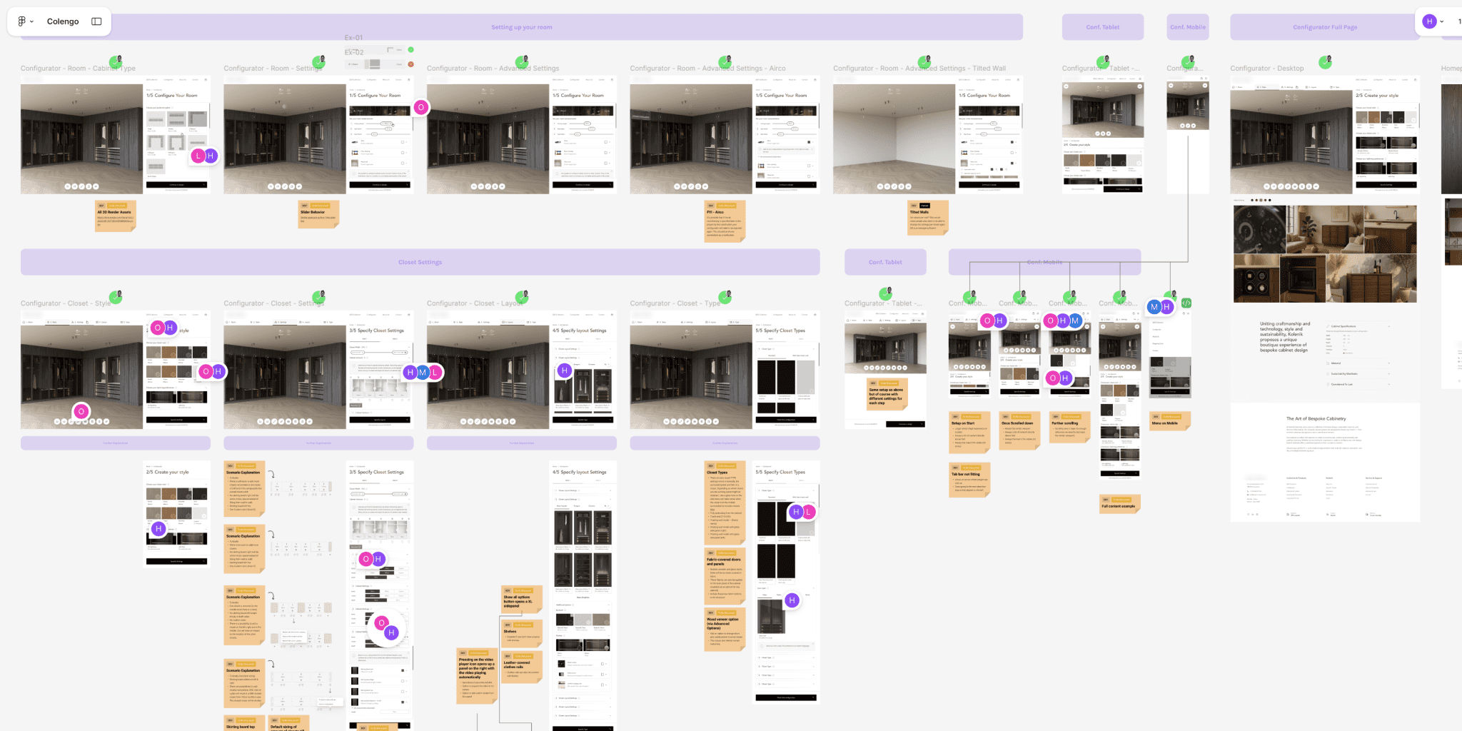 custom cabinet configuration interface