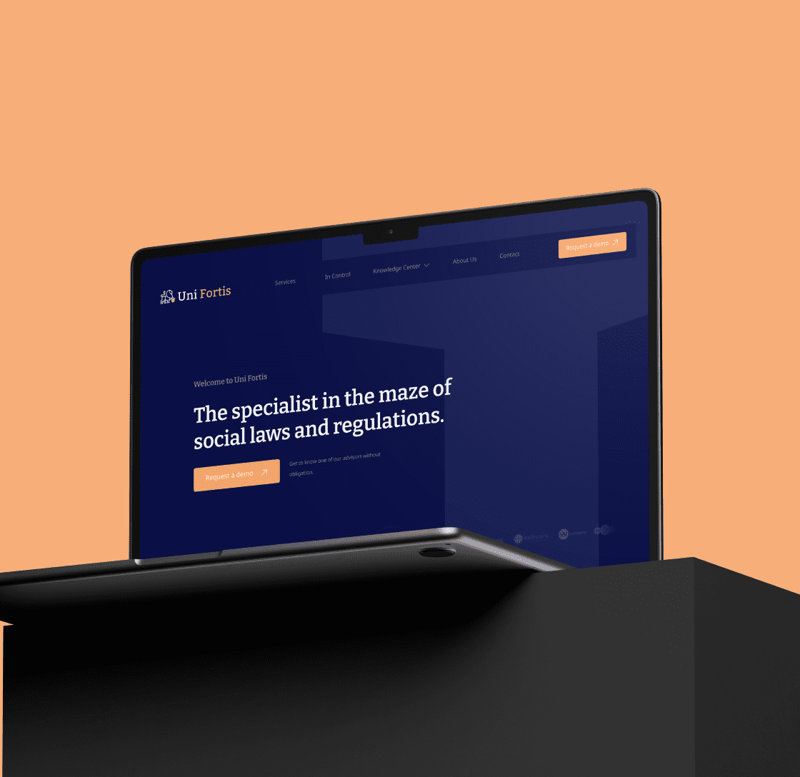 Uni fortis website HR SaaS UX redesign