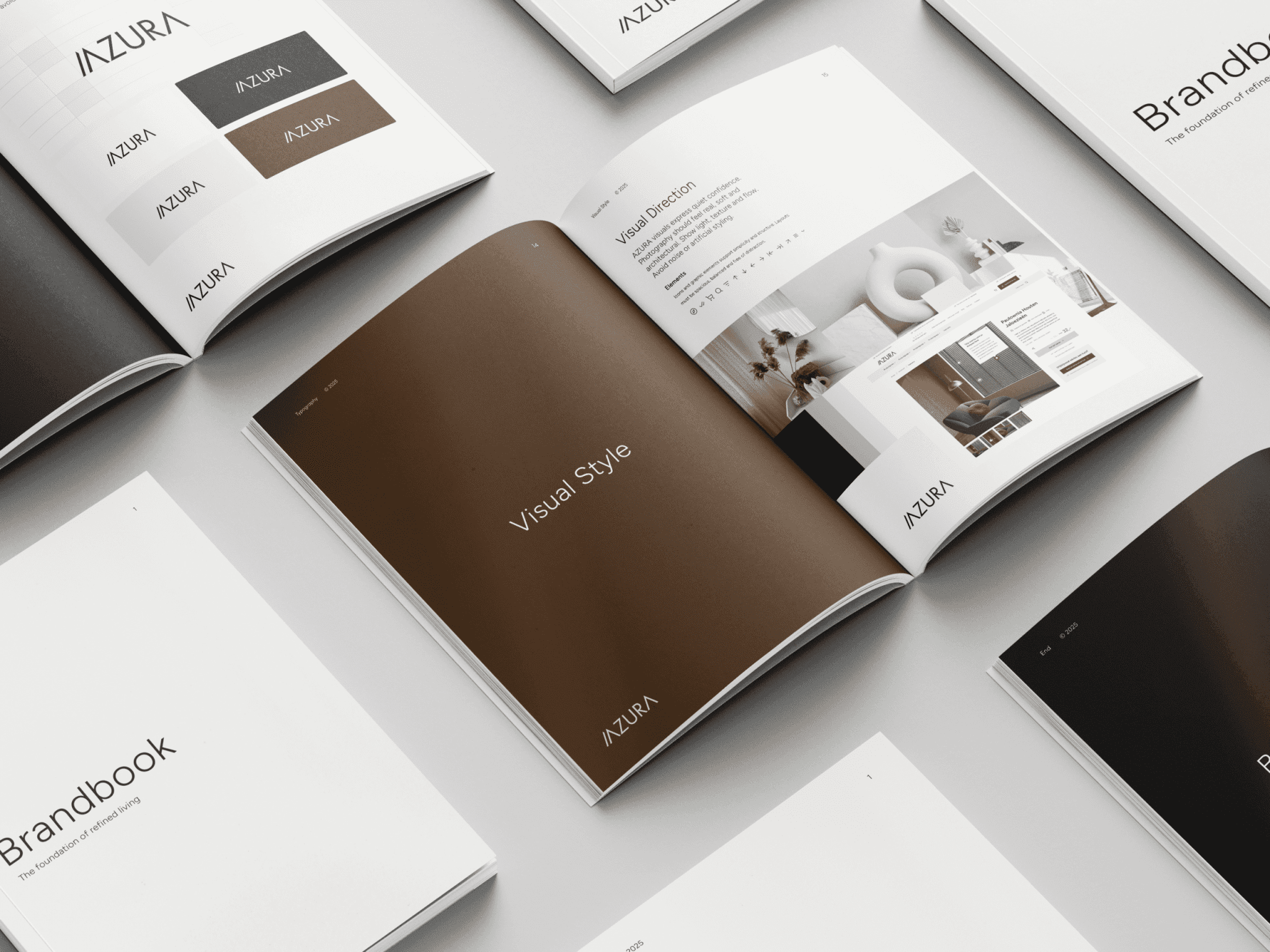 azura brandbook design by bonjourney