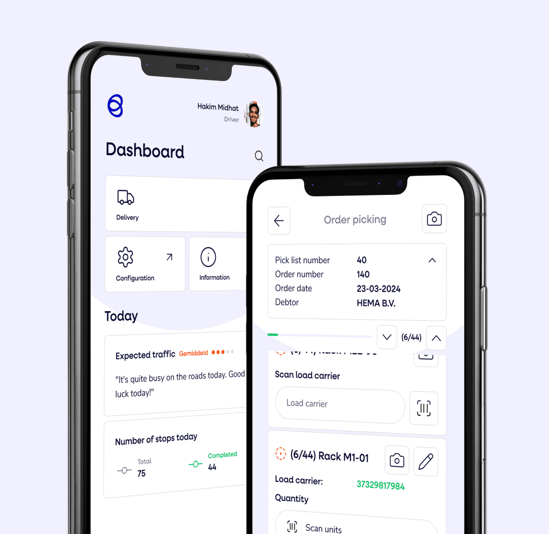 driver warehouse native app design