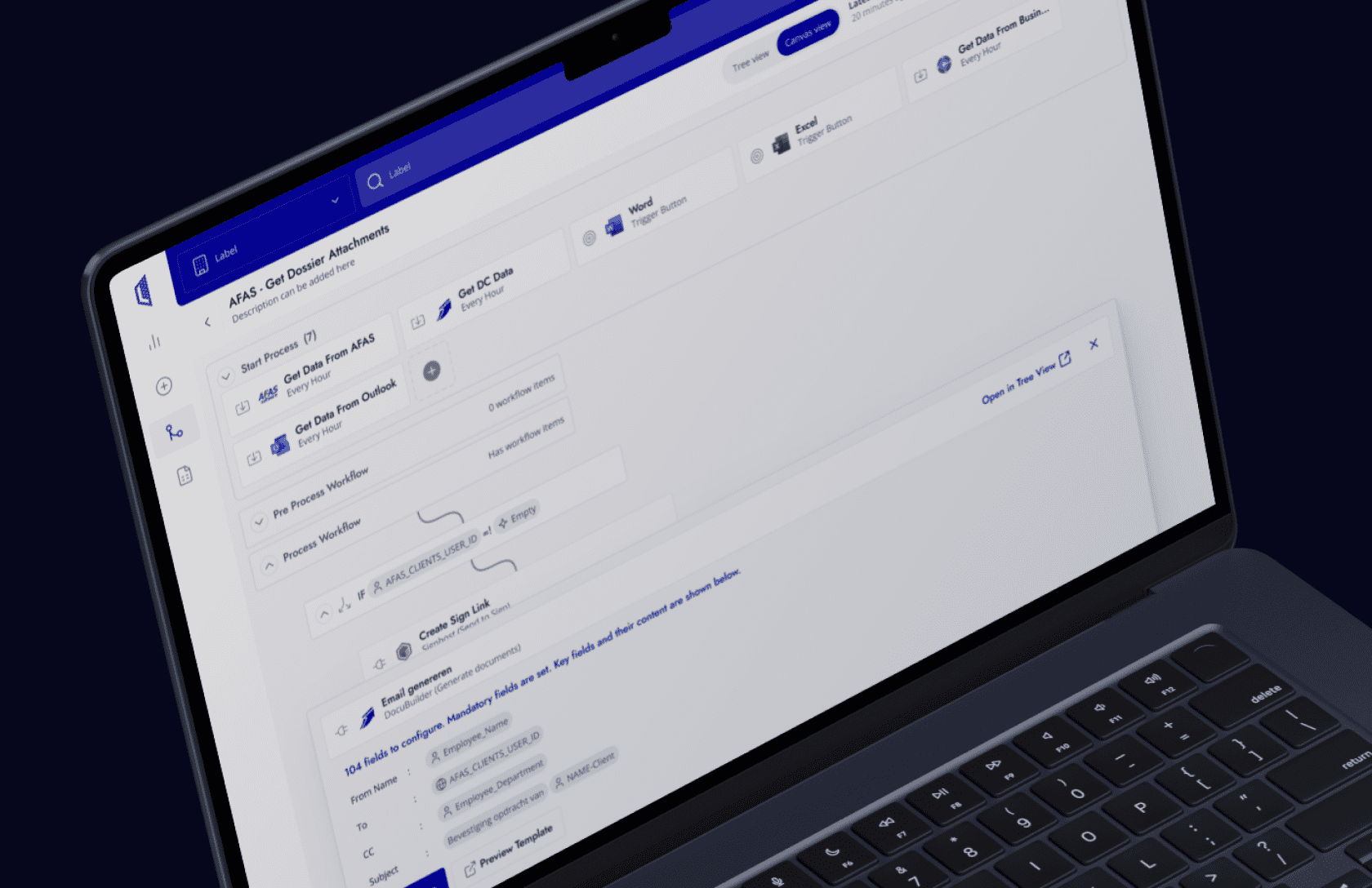 Enterprise SaaS platform concept design